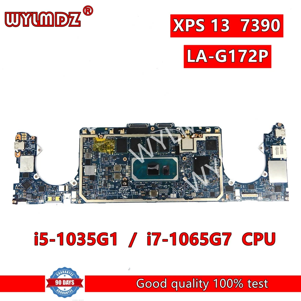 LA-G172P I7-1065G7 CPU Notebook Mainboard For Dell  XPS 13 (7390) 2-IN-1 Laptop Motherboard CN 0V2CCD  working perfect