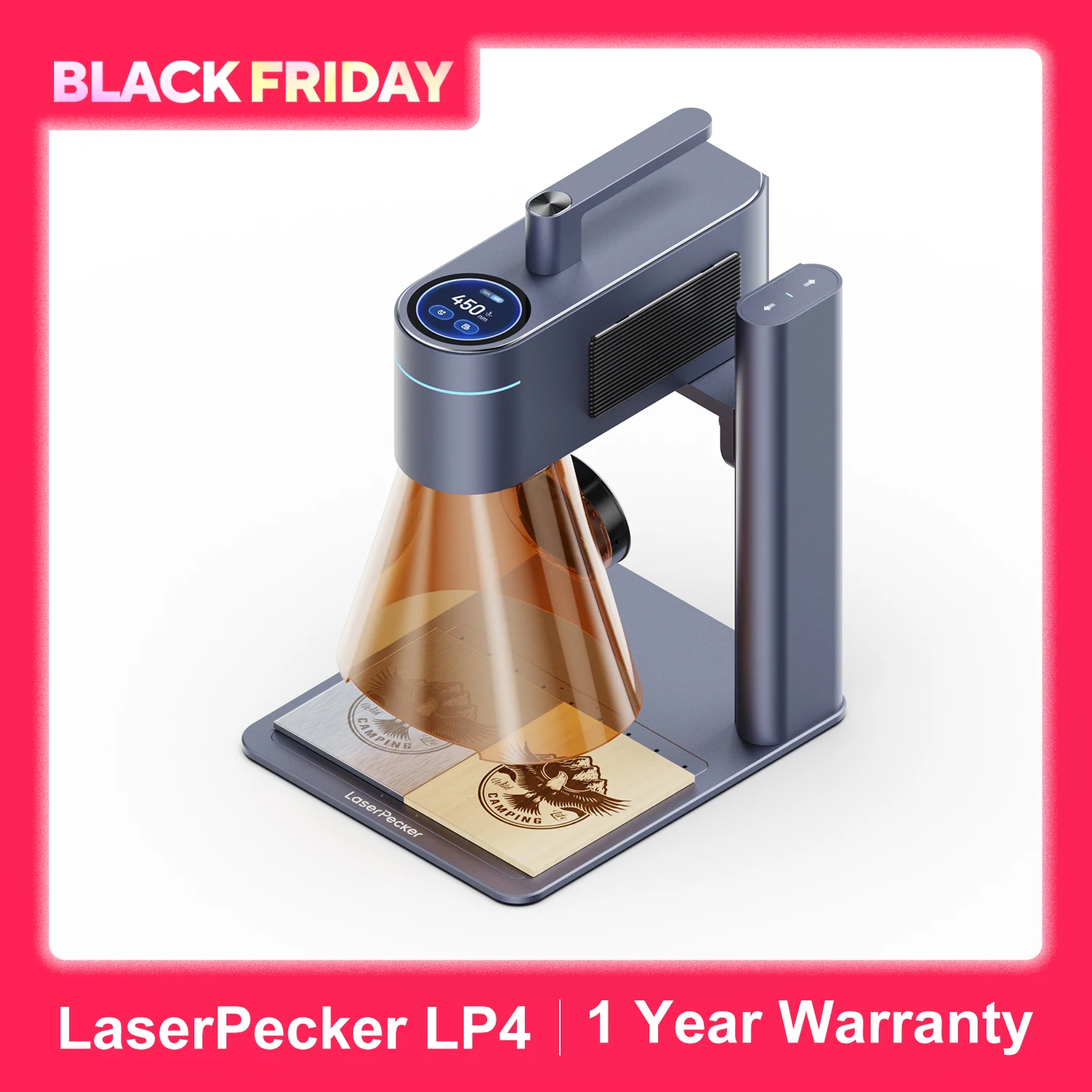 Laserpecker Laser Engraving Machine CNC 8K 10W Bluetooth 5.0 MINI Portable Laser Engraver For Metal Cutting WoodWorking LP4