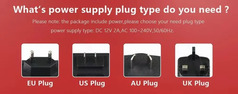 Câmara Wi-Fi e adaptador de energia