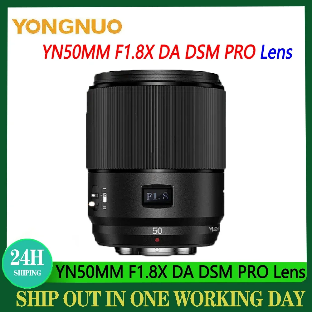 YongNuo YN50MM F1.8X DA DSM PRO Camera Lens APS-C AF/MF Lens For Fuji X X-T4 X-T5 X-T20 X-T30 X-H2S X-Pro3 Series Mount Camera