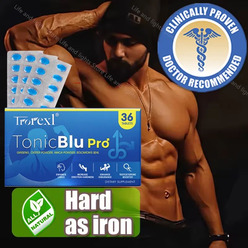 

Trorexl-TonicBlu Pro Мощные синие таблетки высокой чистоты, без побочных эффектов, капсулы для мужчин, больше, жесткий, долговечный