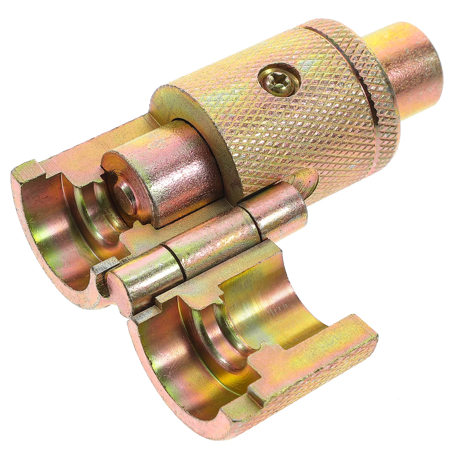 صانع واجهة منفاخ مموج 3/8 بوصة من الفولاذ الكربوني أداة فم مسطحة لمعالجة منفاخ تثبيت الأنابيب المرنة #1