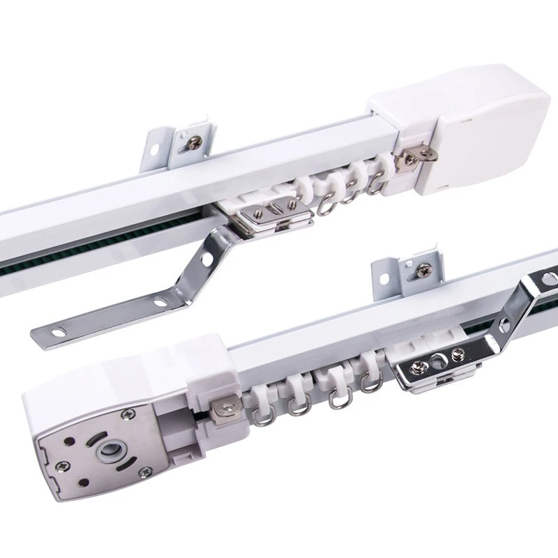 Fabrieksgroothandel Slimme gordijndrivers Aluminium elektrische gordijnmotorrails Innovatieve gordijnrailrail