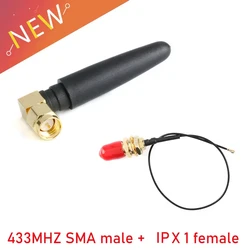 433MHz Antenna + IPX ufl. Pigtail Cable 1.13 Lora Lorawan 3dbi GSM Antennas 433 MHz Directional Antenne SMA Male Connector