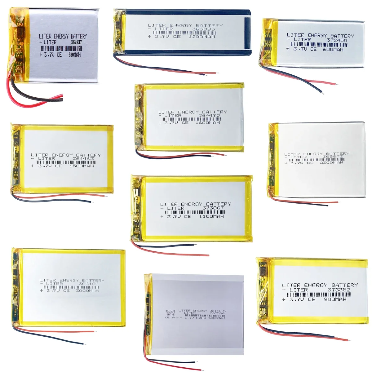 3.7V Lipo  Lithium Polymer Battery for GPS,mp3,mp4,mp5,dvd,bluetooth,model toy mobile bluetooth