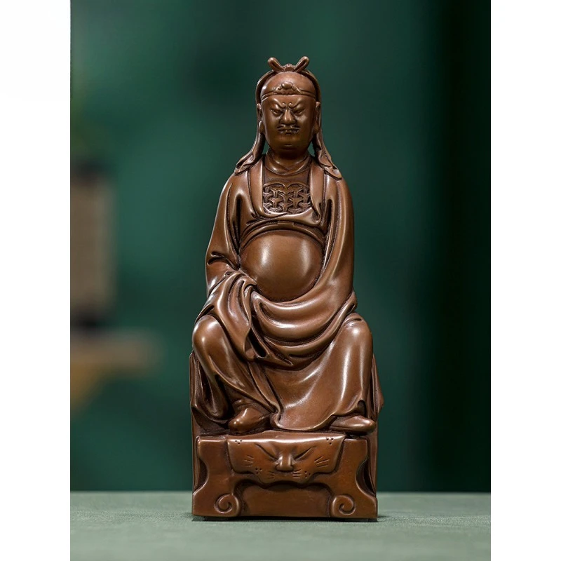 

Copper Wenguan Gong Shengjun Ornament Home Furnishing Living Room Entrance Ornament