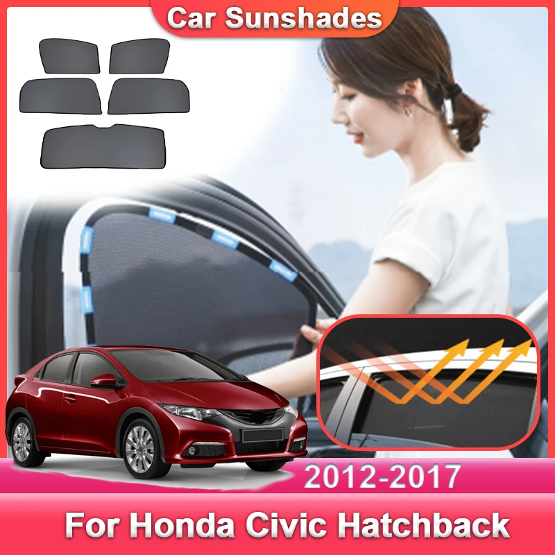 

Car Mesh Sun Shade For Honda Civic Hatchback FK1 FK2 2012~2017 Sunshade Covers Sunscreen Heat insulation Tools Auto Accessories