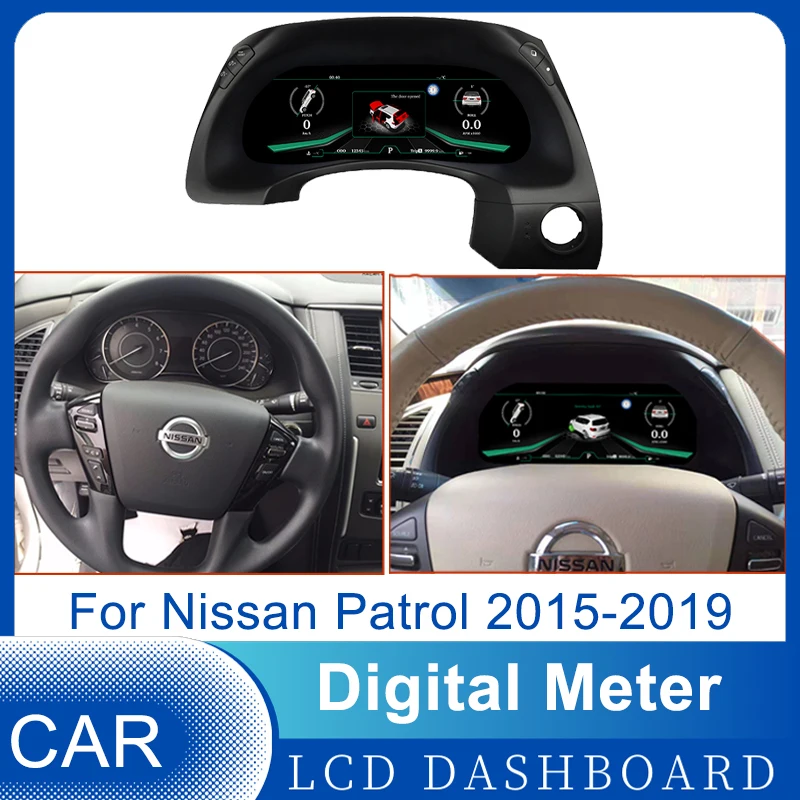 

Car LCD Digital Dashboard Panel Instrument Cluster Cock Speedometer Panel For Nissan Patrol 2015-2019