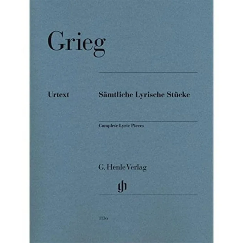 HN1136 Grieg قطع غنائية كاملة Pb Heineman Ernst GunterSteen Nokleberg Einar G Henle Verlag 9790201811369 كتاب
