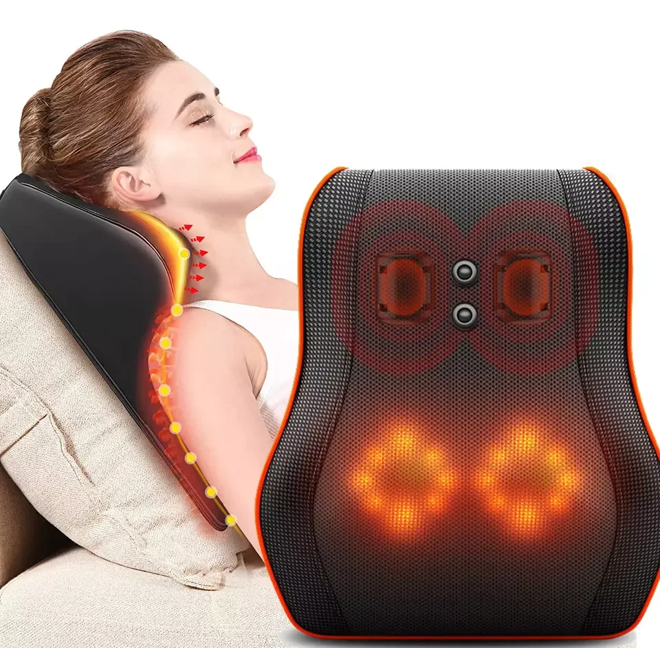 Magnet vibration massage lumbar massager multifunctional cervical pillow neck lumbar pillow back massager