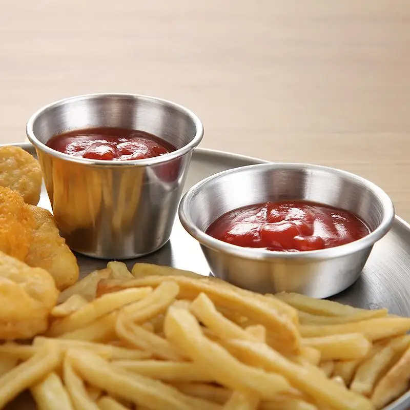 1pc 65ML Small Round Cake Cup Sauce Cups Ramekin Dipping Sauce Cup Individual Round Condiment Cups For Seasoning For Parties