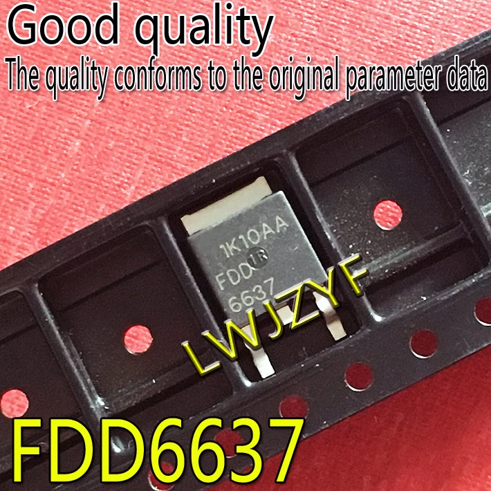 (1Pieces) New FDD6637 FDD 6637 FDD6637A P MOSFET P-channel chip Fast shipping