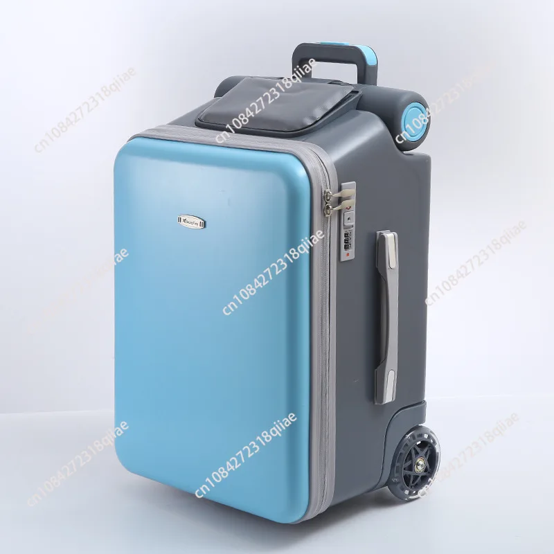 Can Sit and Ride Children's Trolley Bags Lazy Slip Walker Children's Travel Can Boarding Luggage