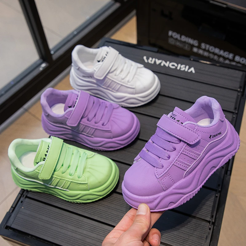 

Детские туфли, модные белые туфли для девочек, весенне-осенний выпуск 202, спортивная обувь для мальчиков, корейская версия