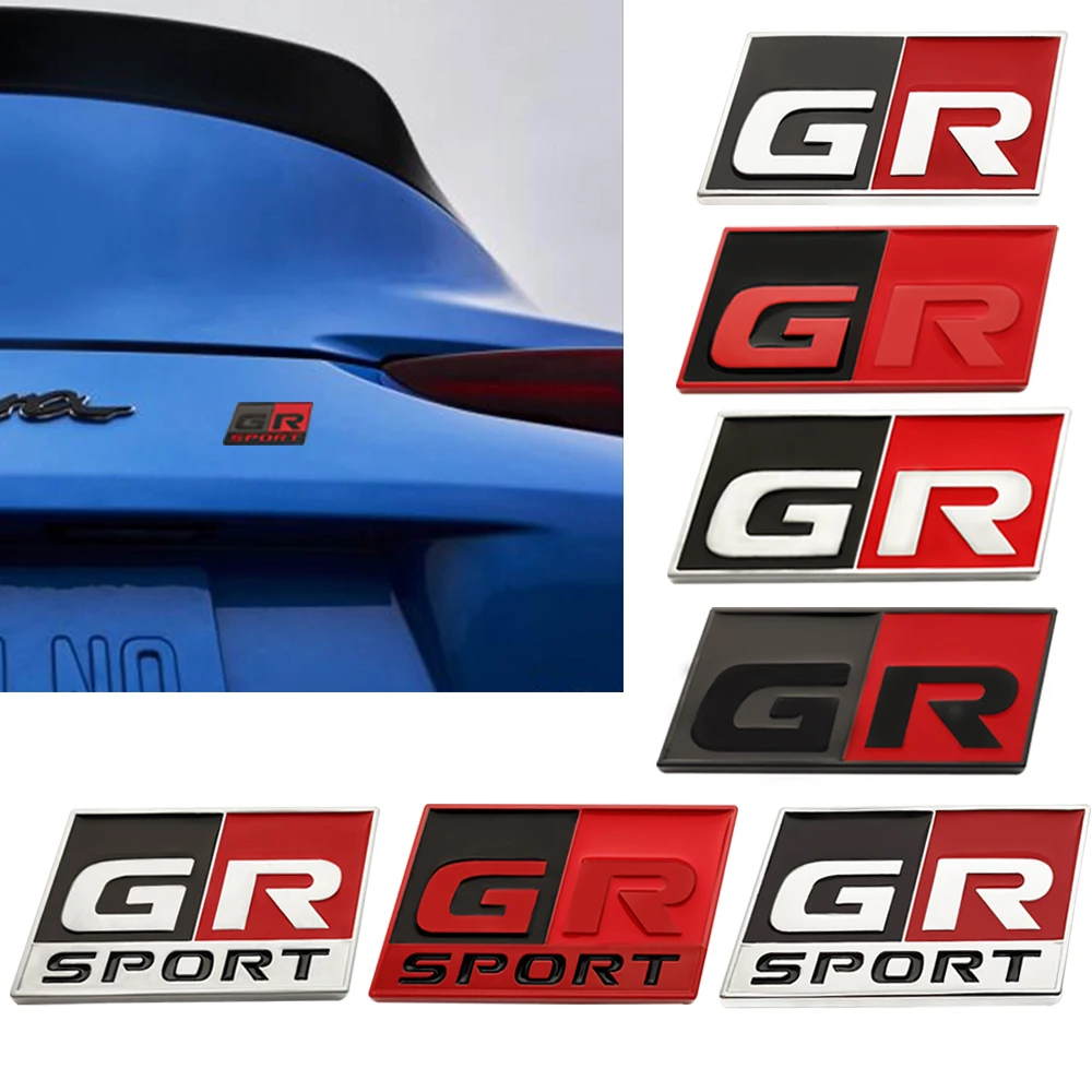 

3D Metal Decal For Toyotas supra GR YARiS RS REIZ COROLLA Camry VIOS Car Styling GR SPORT Emblem Sticker Badge