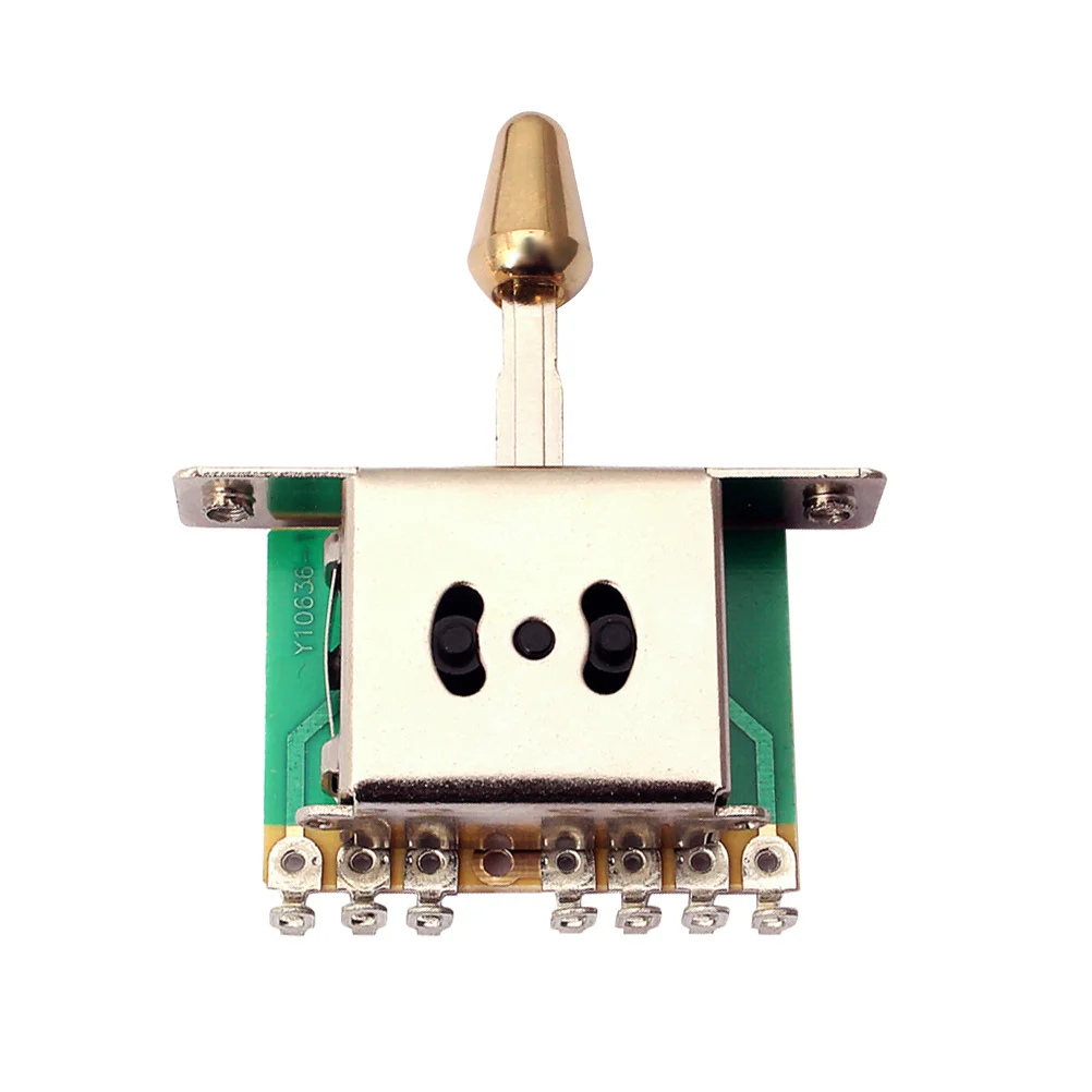 

5 Way Pickup Selector Aluminum Alloy for Electric Guitar Professional Durable Metal Shell Pickup Switch
