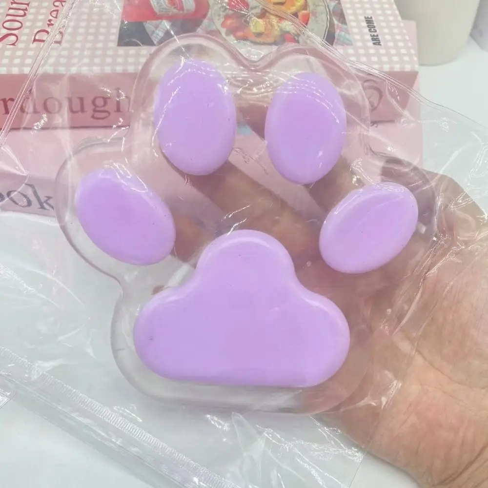 Criativo bonito artesanal taba molhado grande gato pata brinquedo silicone squeeze brinquedo usado para brinquedo lento rebote descompressão crianças brinquedo