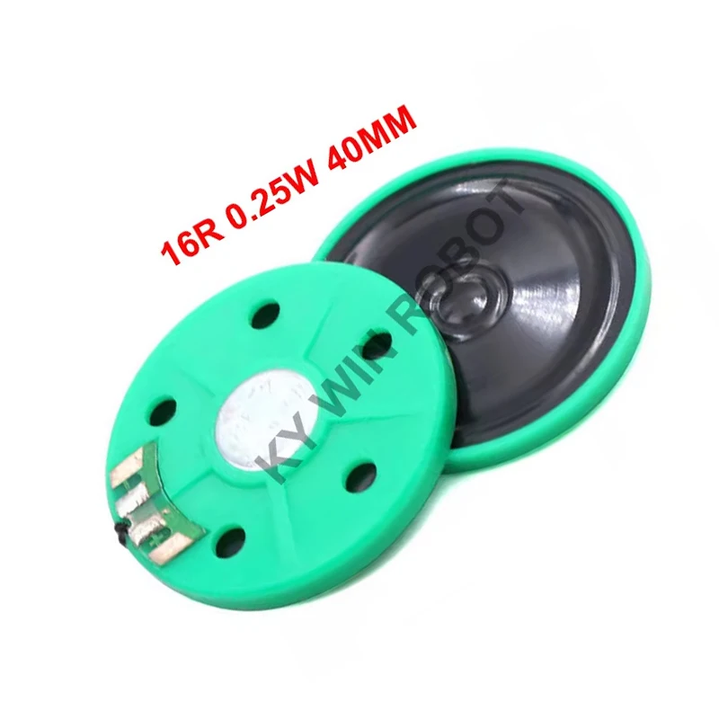 2pcs/lot New Ultra-thin speaker Phone horn Toy-car horn 16 ohms 0.25 watt 0.25W 16R speaker Diameter 40MM 4CM thickness 4MM