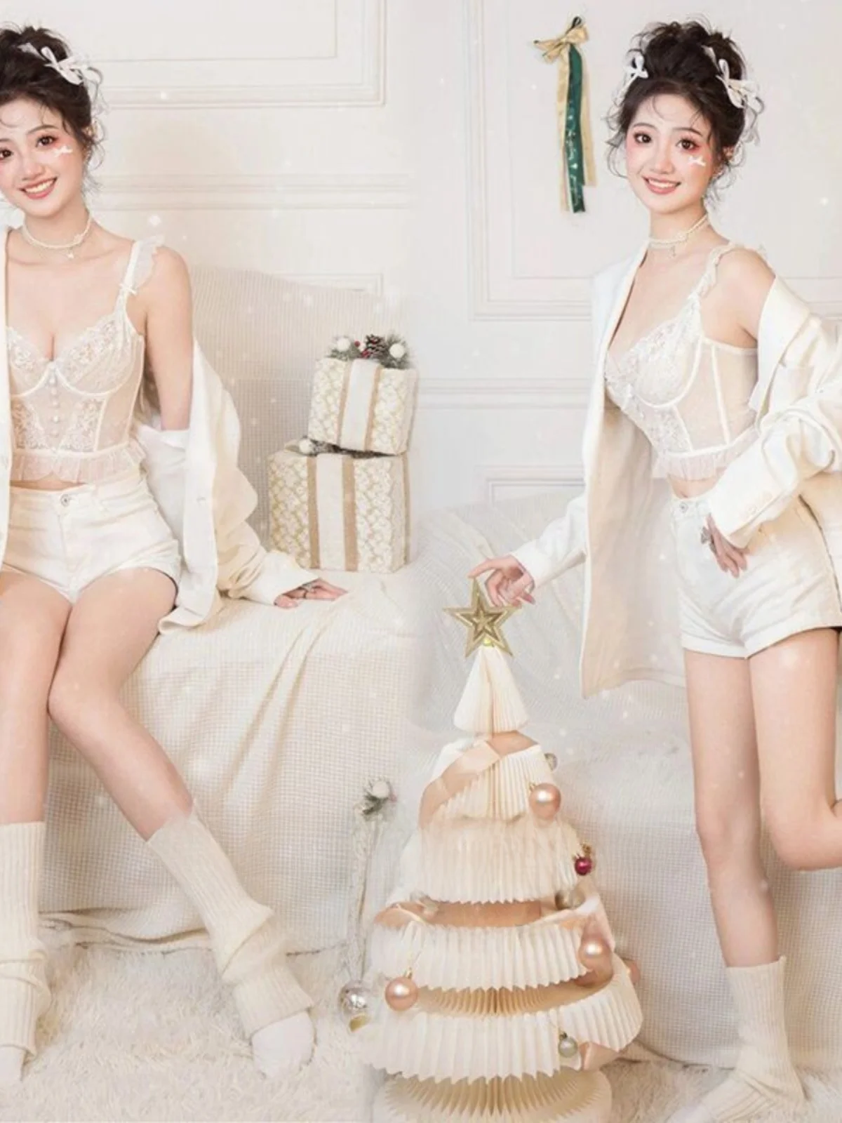 

New Korean Style Photography Studio Portrait Photography Art Photo Young Girl Personal Image Photo Costume Ethnic Wear