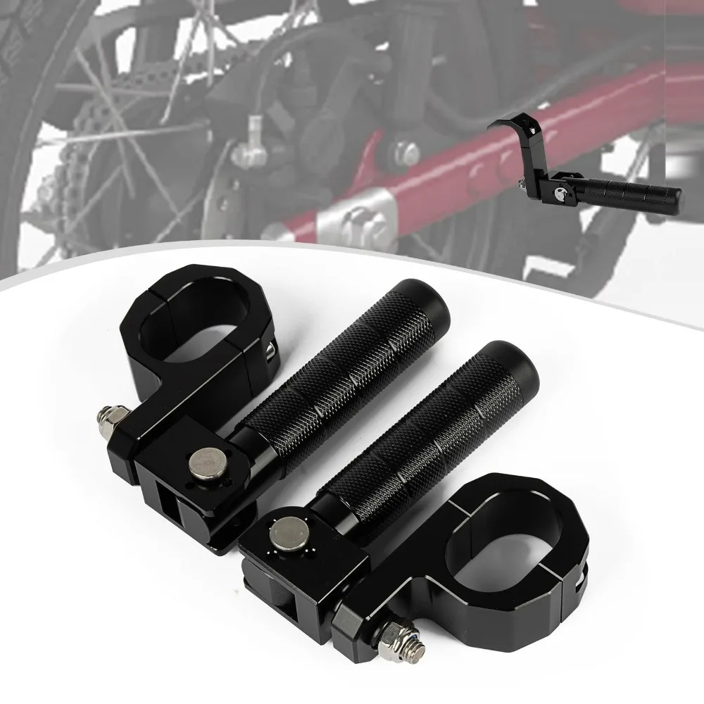 Motorcycle Rear Foot Pegs Folding Passenger Foot Pegs Footrests Foot Pedals for Honda CT125 Trail 125 Hunter Cub 2021-2024