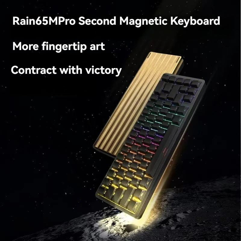 

IPI RAIN65M 2 Pro Магнитная клавиатура на заказ 0,01RT Алюминиевый корпус 65% раскладки Прокладка RGB Проводная механическая клавиатура Аксессуары Подарок