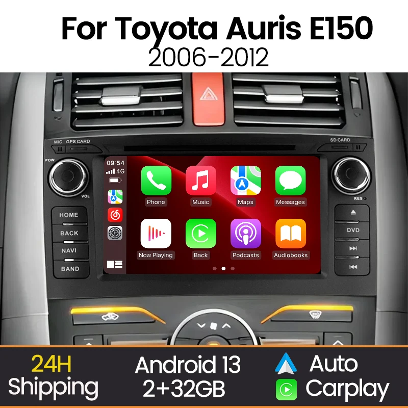 

MEKEDE 7" Android Auto Carplay Car Radio Multimedia Player For Toyota Auris 2006 - 2012 BT GPS Navigation Autoradio Stereo