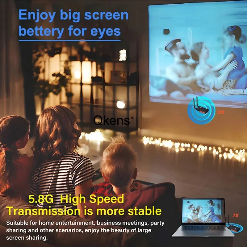 400m HDMI Drahtloser Extender Video-Sender und -Empfänger 2 3 4 5TV Display-Sharing für Kamera DVD Laptop PC zu Monitor Projektor – Detail 8