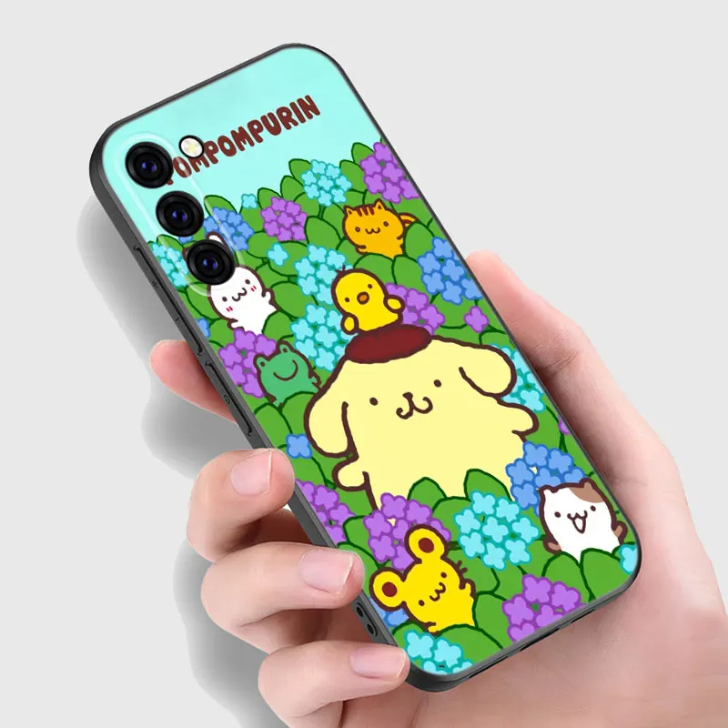 pompom purin Dog Phone Case For Samsung A13 A22 A24 A32 4G A25 A34 A35 A52S A53 A54 A55 A73 5G A12 A14 A15 A23 A31 A33 A50 A51