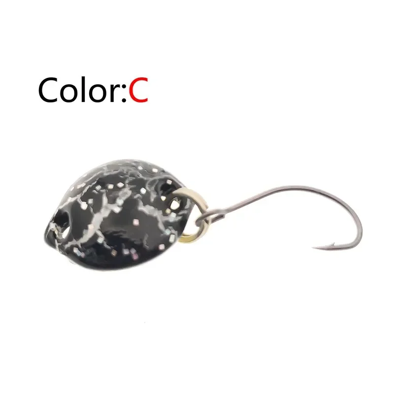 OUTKIT 1 Stück mehrfarbig 1,4 cm 1,8 g Mini-Löffelköder harter Köder Spinnerbait Isca künstliche Pesca Wobbler Fliegenfischen-Gerät