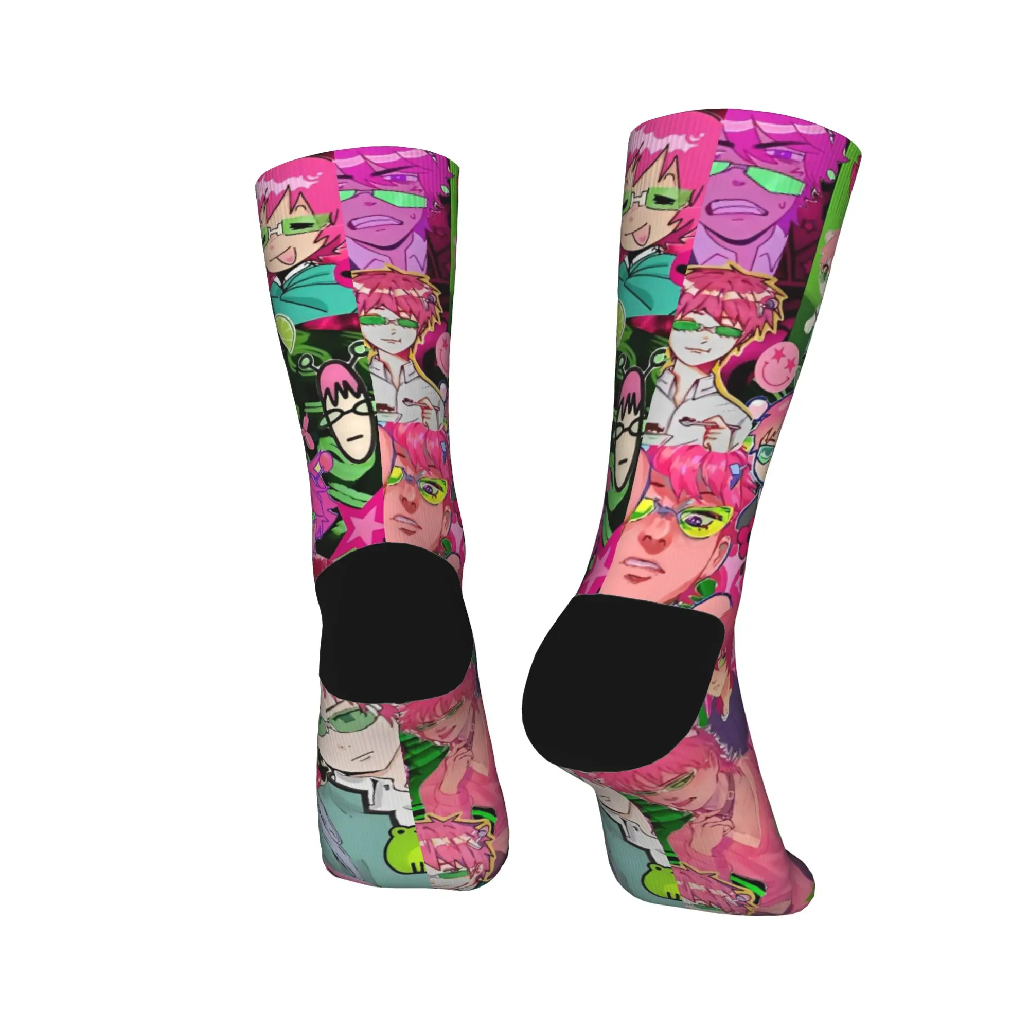 جوارب Saiki K Anime جوارب أنيقة للنساء والرجال جوارب ناعمة لركوب الدراجات جوارب ربيعية مطبوعة مضادة للانزلاق