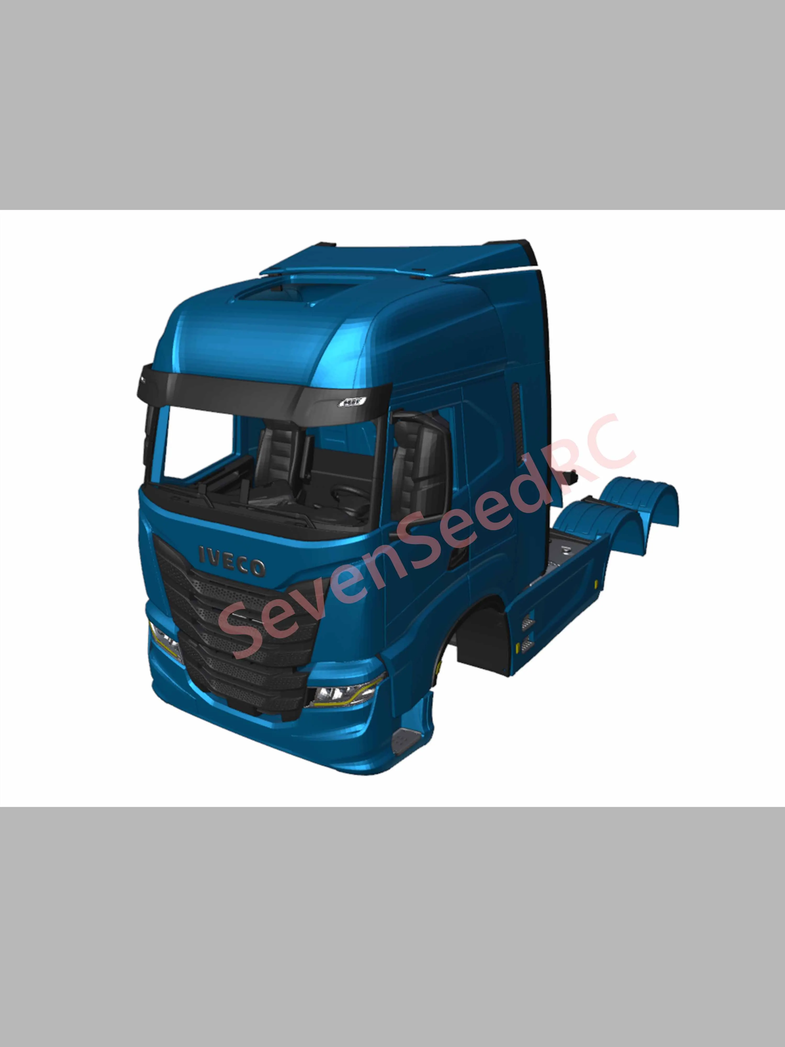 

Грузовик с 3D печатью, новая версия IVECO SWAY S-WAY 1/14 Fmx, статическая точечная модель JDM Tamiya Lesu Lxy Scaleclub SCX10 trx6 Crossrc nt jt4