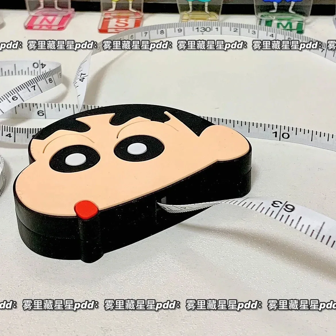 Crayon Shin-chan Cute Cartoon Portable 1.5M Tape Measure Kawaii Toy Adorkable Periphery Lovely Room Decoration Holiday Gifts