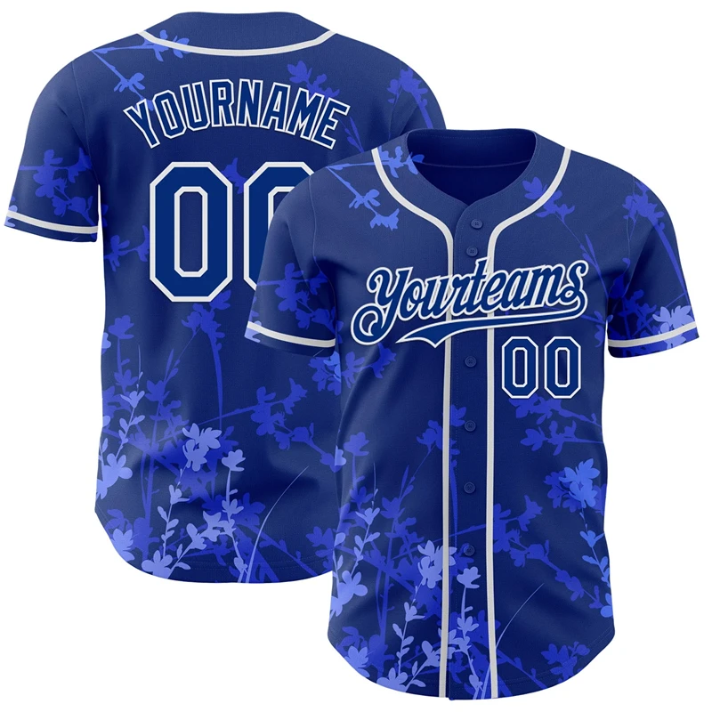 Gepersonaliseerde honkbaltrui uit de Cherry Blossom-collectie, aangepaste teamnaam, nummer, kleur, honkbalshirt voor heren, dames, bijpassende tops