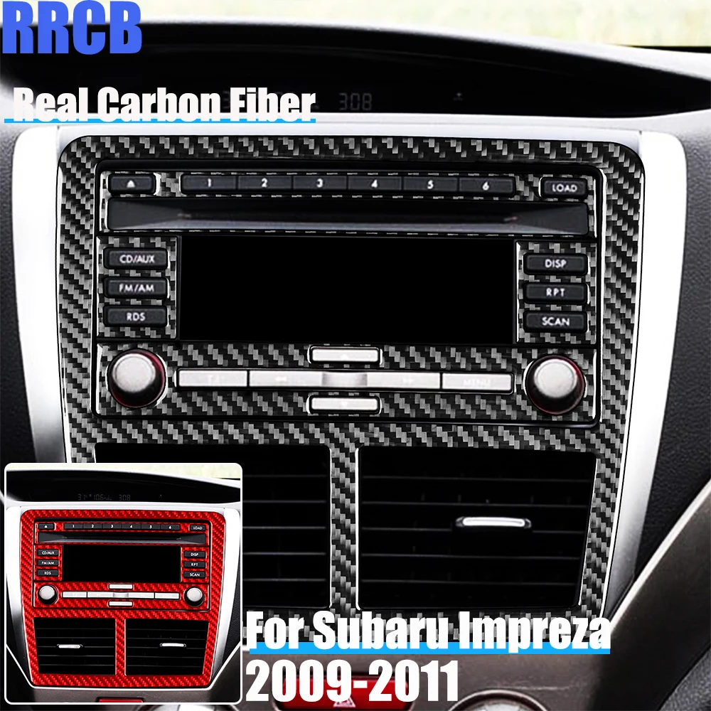 

Настоящие автомобильные аксессуары из углеродного волокна, набор панелей центральной консоли, декоративная накладка, мягкая наклейка для Subaru Impreza 2009 2010 2011