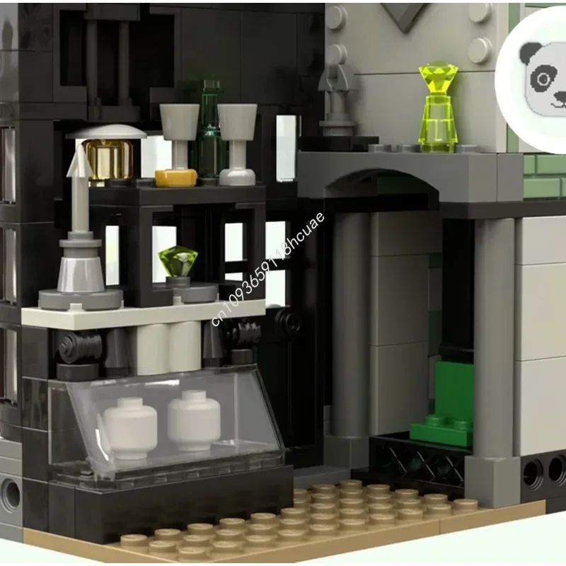 347PCS Film Magico Harrying Modulare Knockturn Alley Modello Idee Creative Giocattolo per Bambini Compleanno Moc Building Blocks Regali di Natale