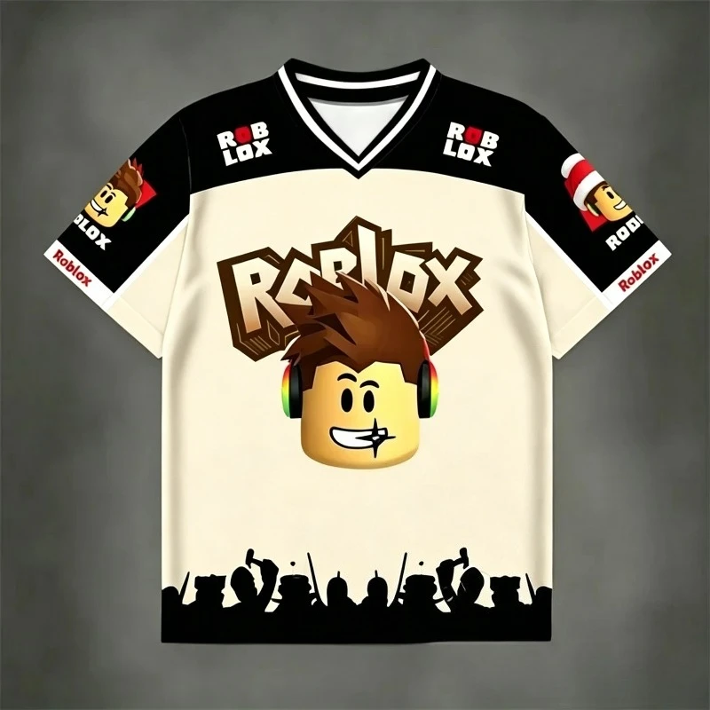 

Summer Boy's Casual Graphic Kid Adult T-Shirt Boy Tee Outdoor Roblox Game 3D Print Sport Men's T-shirt Gift