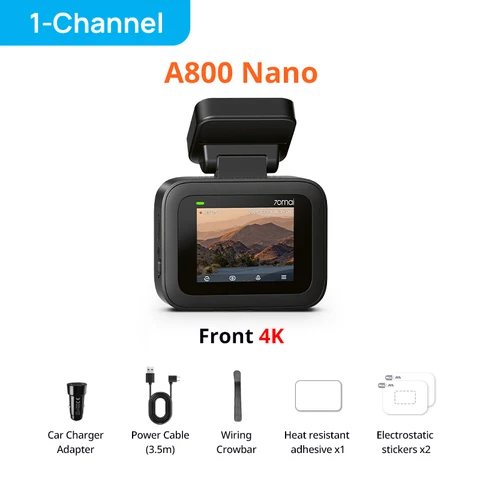 70mai Dash Cam A510 3K HDR GPS 140° FOV 24H Parking Car DVR — фото товара