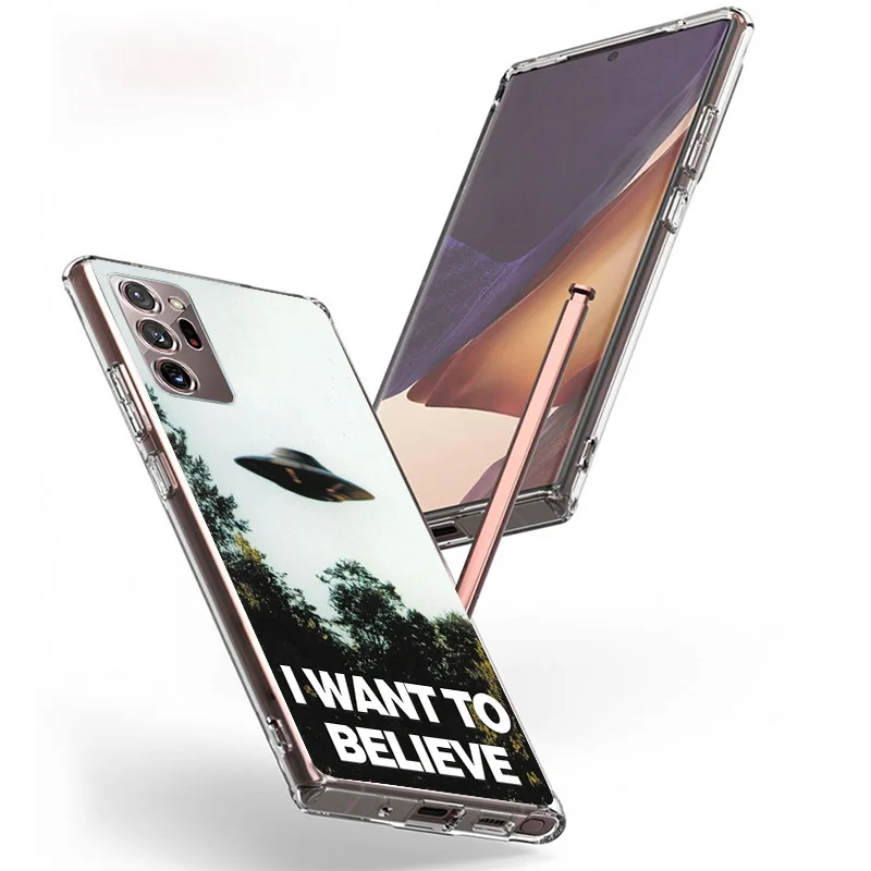 The X Files I Want to Believe Phone Case For Samsung Galaxy S23 S24 Ultra S20 FE S21 S22 Plus S10 S10E S9 S8 + Soft Cover Fundas