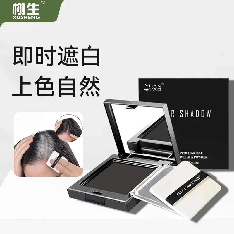 

헤어шенко12g Hair Shadow Powder Временный Белый Серый Cover Up Hair Line Edge Control Color Makeup Care Консилер заколки для волос