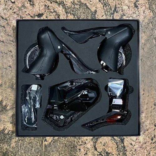 Grupo de bicicleta de carretera electrónica inalámbrica WHEELTOP EDS TX, 7-14 velocidades, desviador delantero y trasero, carbono, compatible con llanta/freno de disco