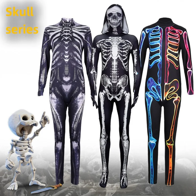 HalloweencosZombie Female Death Ghost Stranger ThingscosplayCostume Performance Costume and Accessories Horror Skull