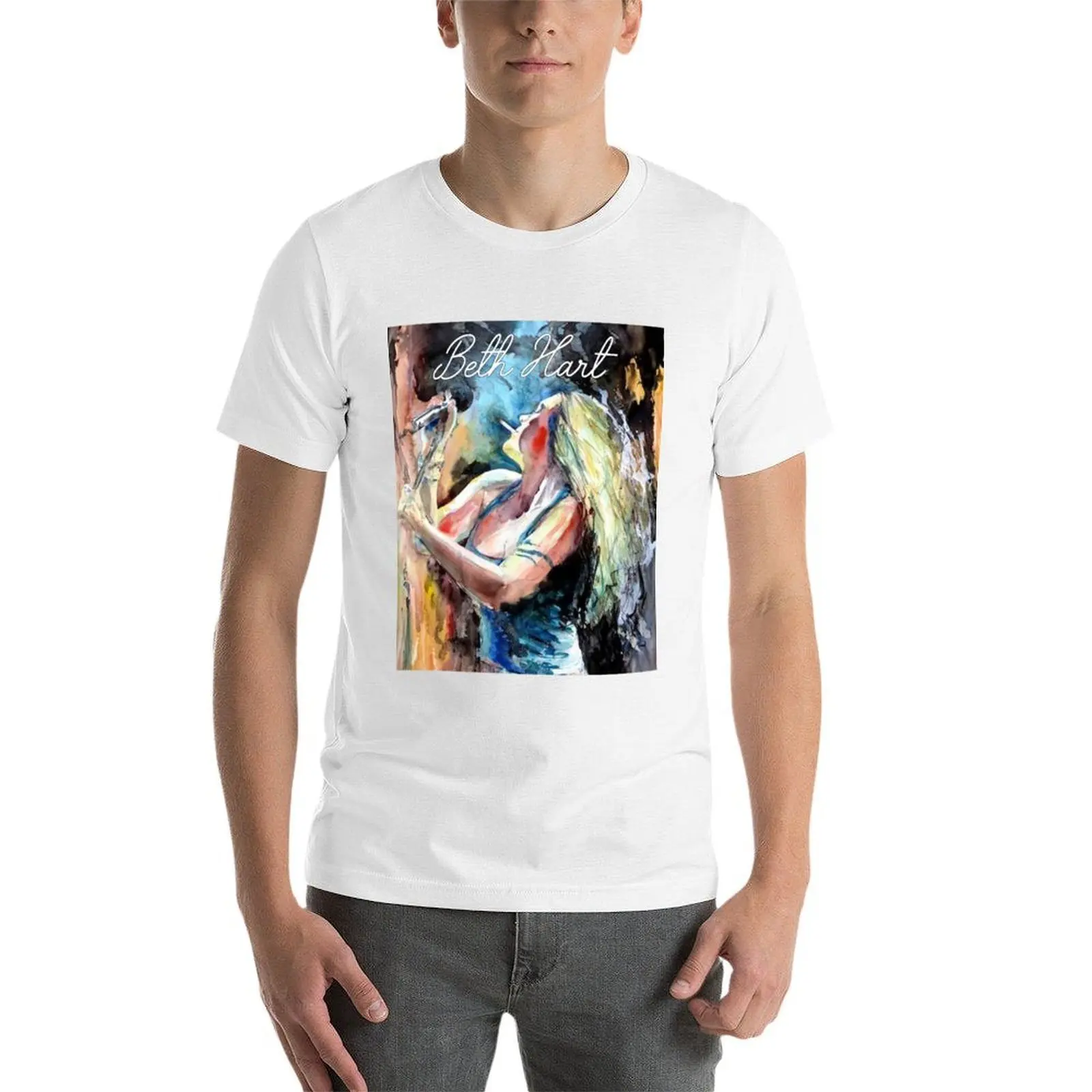 تي شيرت بيث هارت للرجال تي شيرت من القطن الثقيل تي شيرت مصمم #4