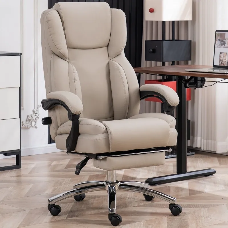 Living Room Armchair Office Chair Swivel Luxury Leather Office Chair High Back Ergonomic Chaise De Bureaux Home Furniture