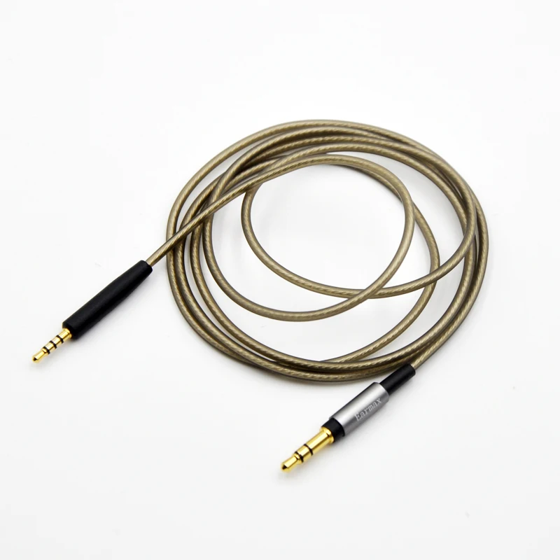 Cabo de áudio banhado a prata para bose soundtrue/soundlink around-ear ae ii on-ear oe2/oe2i fones de ouvido