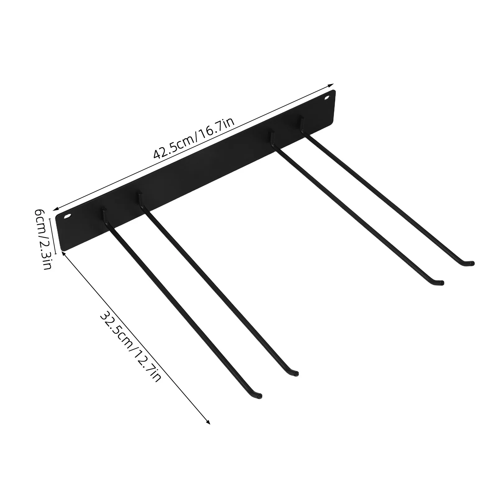 Minimalist Iron Wall Mounted Tool Storage Rack for Garden Shovels Rakes Brooms Mops Garage Yard Organizer Wall Tool Holder Rack - view 4