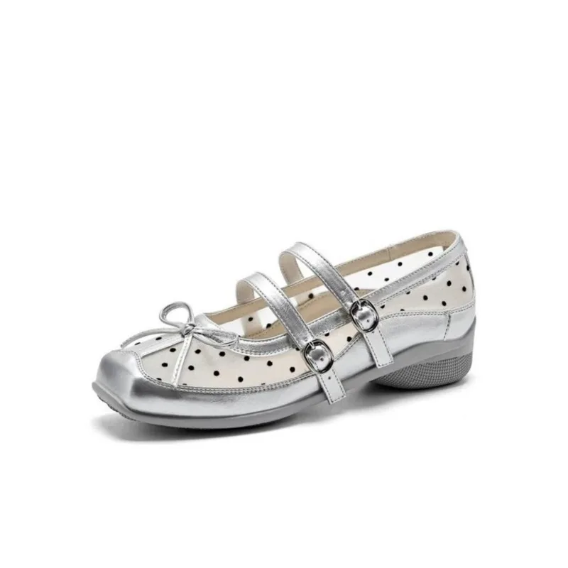 

2026 French Ballet Style Mesh Mary Jane Shoes for Women in Summer Breathable Comfortable Versatile Shallow Mouth Single Shoes