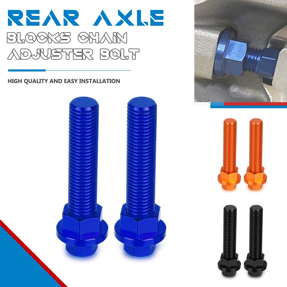 

Rear Axle Blocks Chain Adjuster Bolt For 125-450 SX SXF 250-530 EXC EXC-F XC XCF XCW 125-690 SXS SMC R ENDURO R 2007-2023 2022