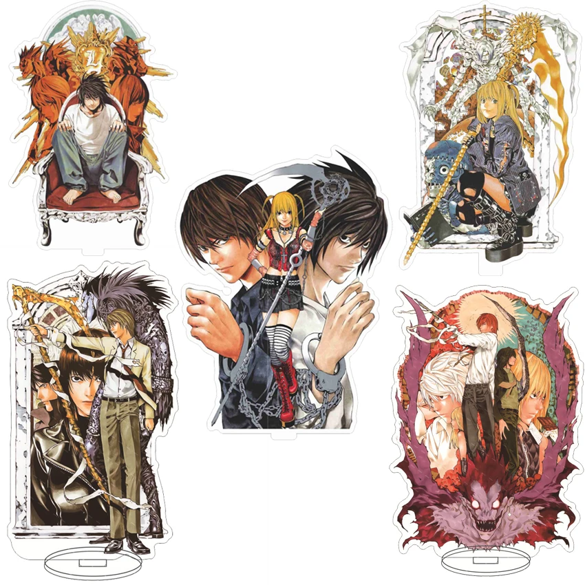 16CM Anime Acrylic Stand DEATH NOTE Yagami Raito L.Lawliet Amane Misa Nate River Mikami Teru Cos Figure Ornaments Gifts