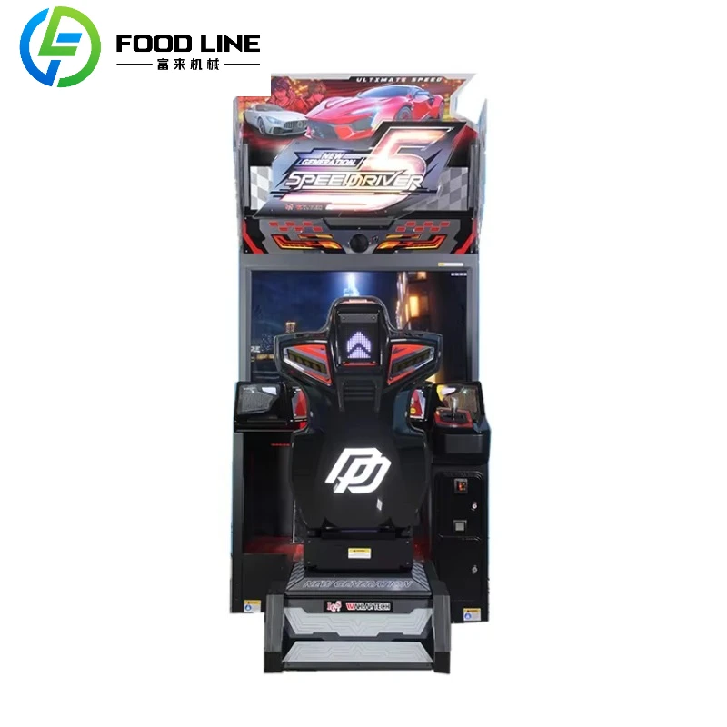 آلة لعبة سباق القيادة التي تعمل بقطع النقود المخصصة