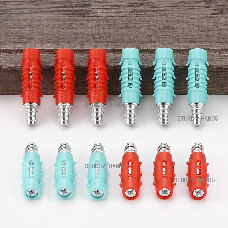 50 plastic wrapped iron connectors furniture concealed three in one wardrobe fasteners hardware accessories